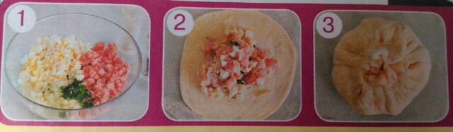 Мешочки с курицей