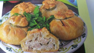 Мешочки с курицей