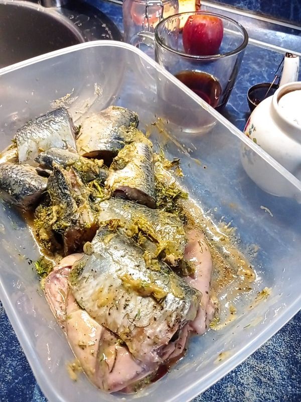 Селедка жареная