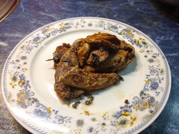 Селедка жареная