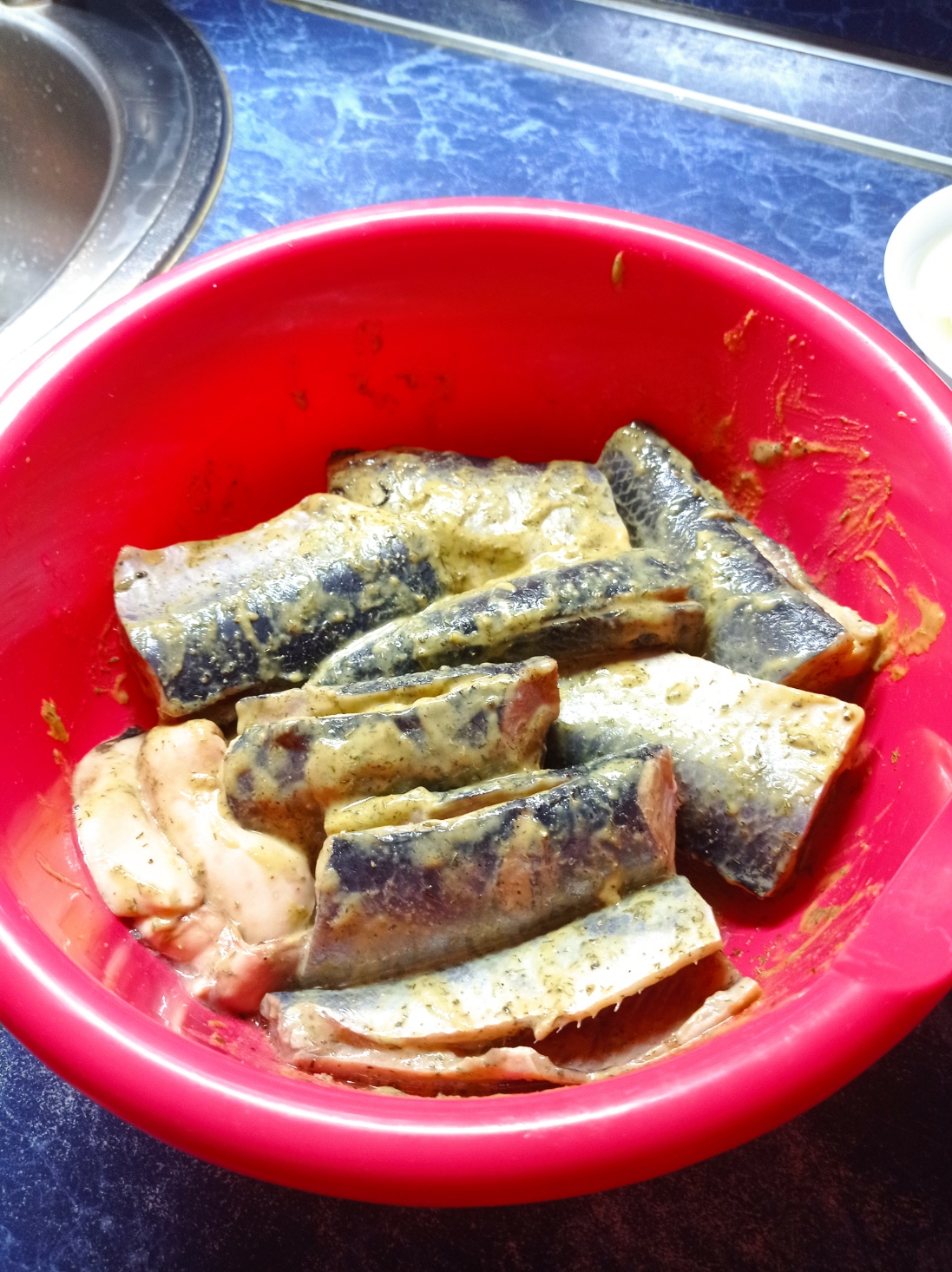 Селедка жареная