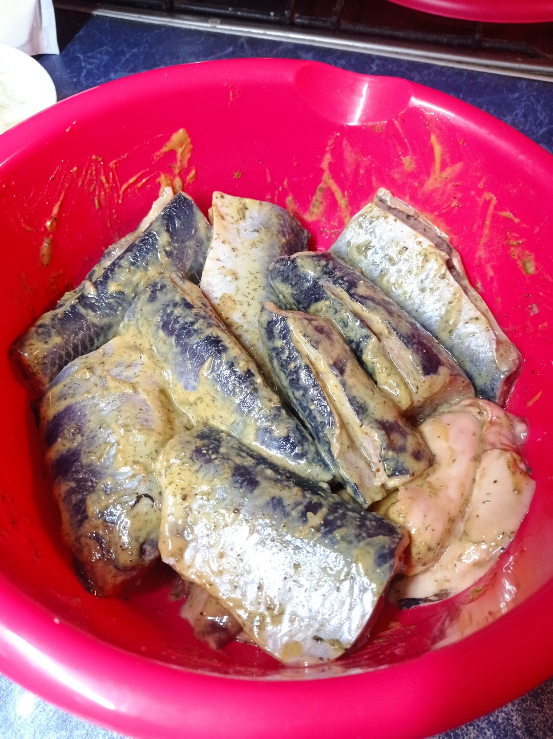 Селедка жареная